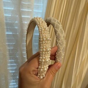 Elegant Pearl and Beaded Bridal Headbands